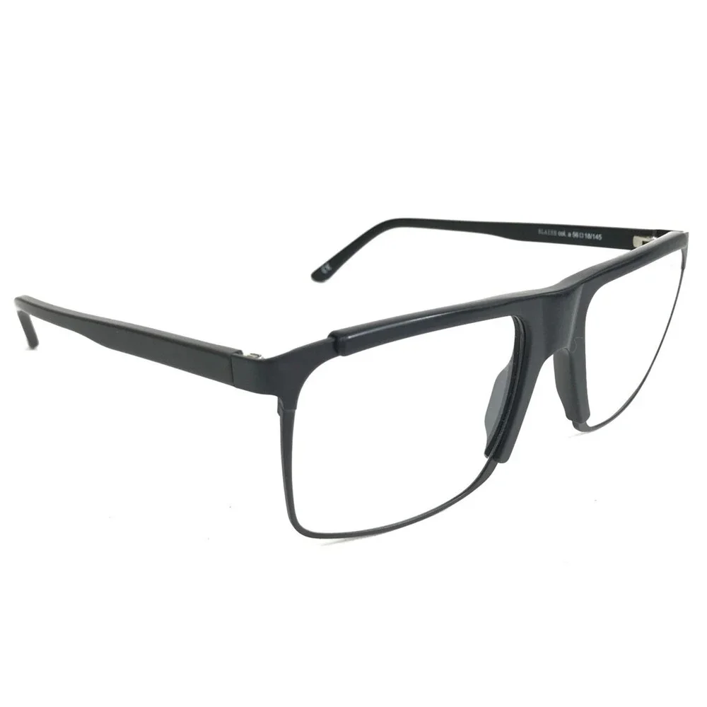 Andy Wolf Eyeglasses Frames BLAISE col.a Brown Square Oversized 56-18-145